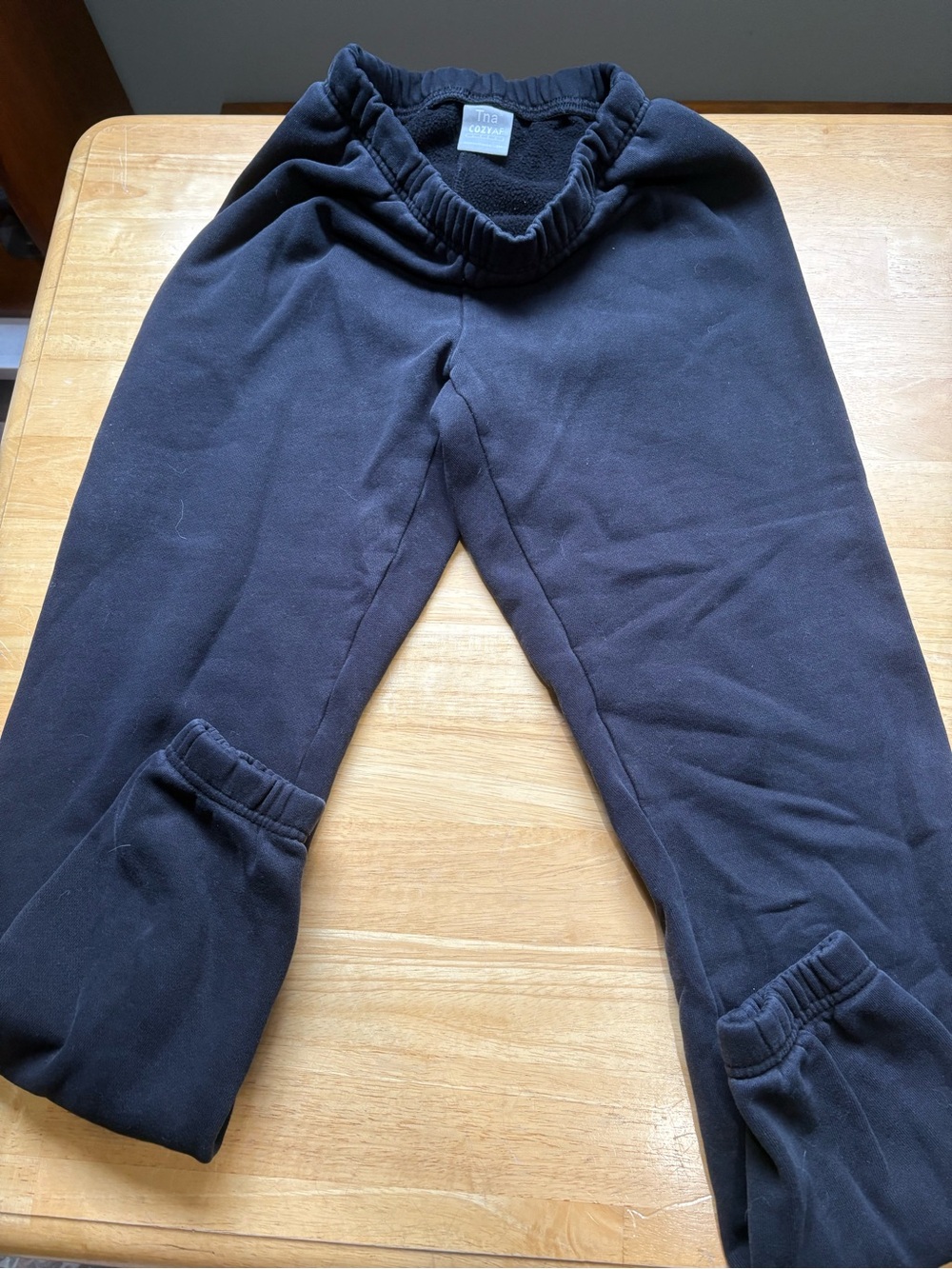 TNA Black Fleece Jogger Pants